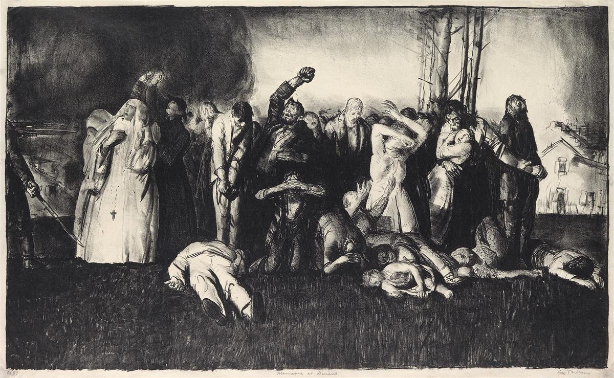 GEORGE BELLOWS Village Massacre (Massacre at Dinant).